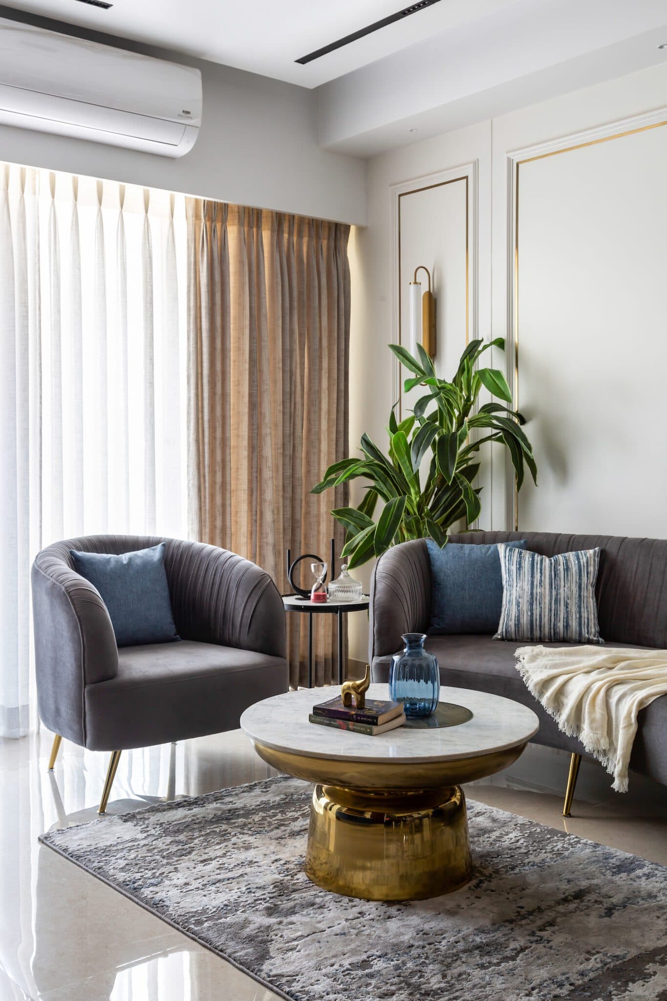 “Home by The Hills”: A Modern-Contemporary Residence in Mumbai by Aesthete Atelierr — interior design by Aesthete Atelierr in Mumbai, Maharashtra