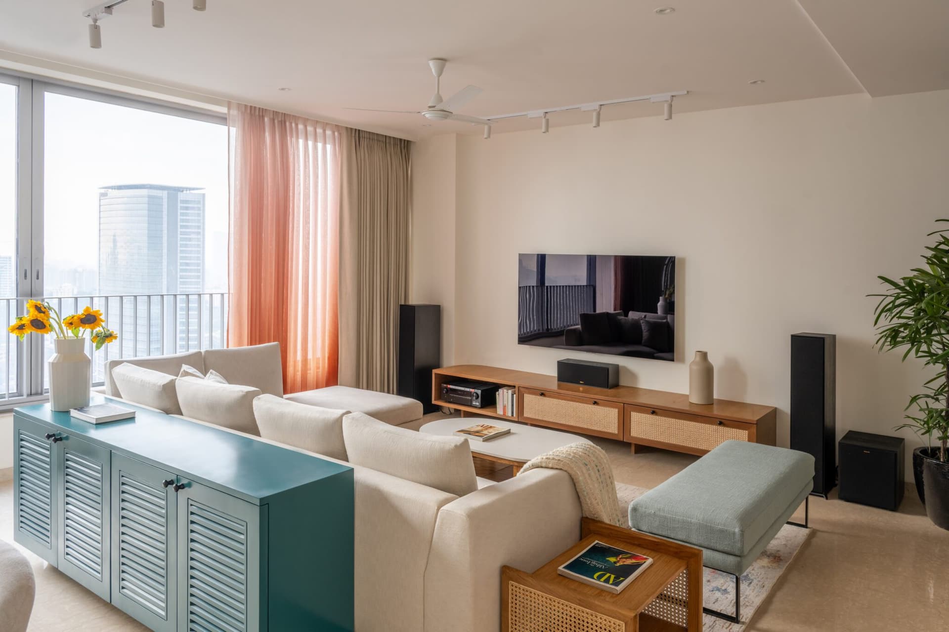 Sunlit Serenity: Hipcouch Designs a Minimalist and Multi-Functional Haven in a 1,650 Sq Ft Mumbai Apartment — ,